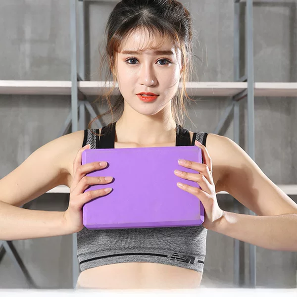 Large quantity in stock high density EVA yoga brick thickened yoga brick color mixed batch yoga factory wholesale