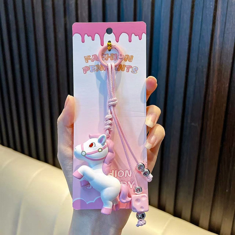 포니 스퀘어 매듭 태슬-핑크