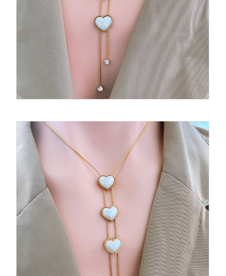 Earrings, Necklace Classification Earrings + Necklace Quantity Daily Occasion 304 Stainless Steel Material Wholesale Jewelry Elegant Heart Shape 304 Stainless Steel Artificial Pearls 18K Gold Plated Inlay Stainless Steel Jewelry Sets