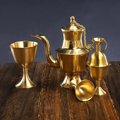 Copper wine pot, wine cup, Caishen cup, ceremonial offering wine cup, Buddhist altar supplies – wholesale from a copper crafts manufacturer