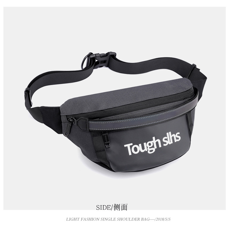 Wholesale of new men's and women's trendy waist bags, outdoor laser reflective chest bags, fashionable street crossbody bags and sports waist bags undefined