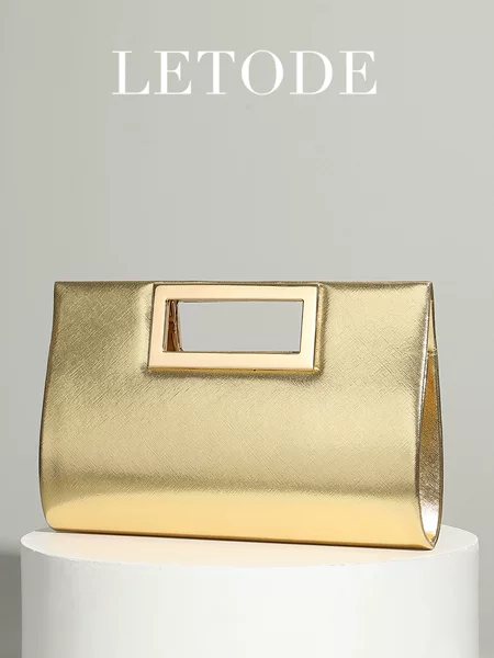 Fashionable Leather Women's Clutch Bag, Party Women's Single Shoulder Bag, Chain Shoulder Crossbody Bag, Pu Leather Underarm Handbag