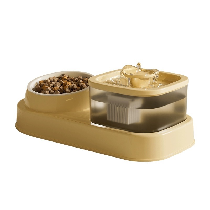 Suministros para mascotas Tazón para gatos Dispensador de agua eléctrico Tazón para gatos de gran capacidad anti-volteo Tazón para gatos Tazón de agua circulante