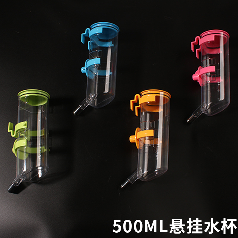 Taza de agua para mascotas, botella de agua para conejo, perro, gato, taza de agua potable, alimentador de agua, tipo de suspensión automática para perros