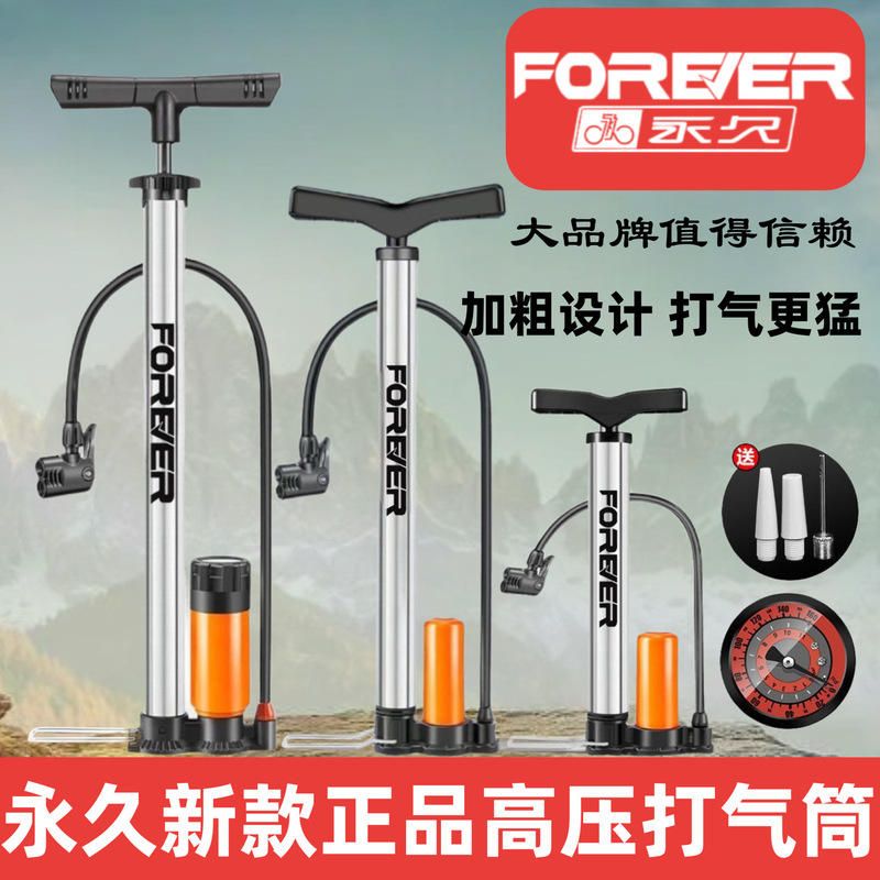 Permanent Bicycle Pump High-Pressure Electric Vehicle Household Portable Pump Basketball Universal Inflatable Pump Air Pipe