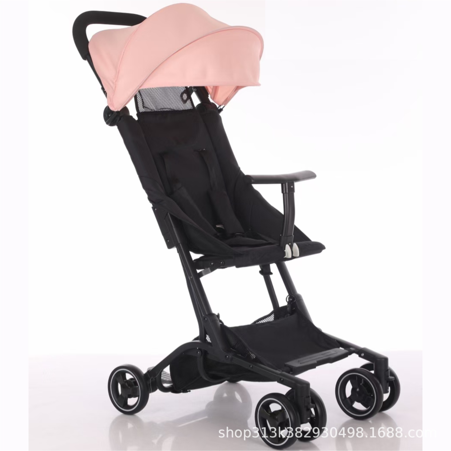 Cross-Border Foreign Trade Factory High-View Baby Stroller That Can Lie Down, Sit down and Board the Plane, Lightweight Children's Stroller