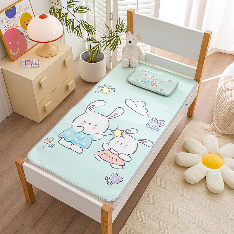 2025 Baby Bed Mat Ice Silk Summer Breathable Newborn Baby Bed Mat Kindergarten Nap Children Mat