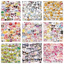 60张多款可爱卡通三丽鸥贴纸手账装饰diy文具手机笔记本贴画