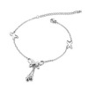 Accessory, fashionable ankle bracelet with tassels, Korean style