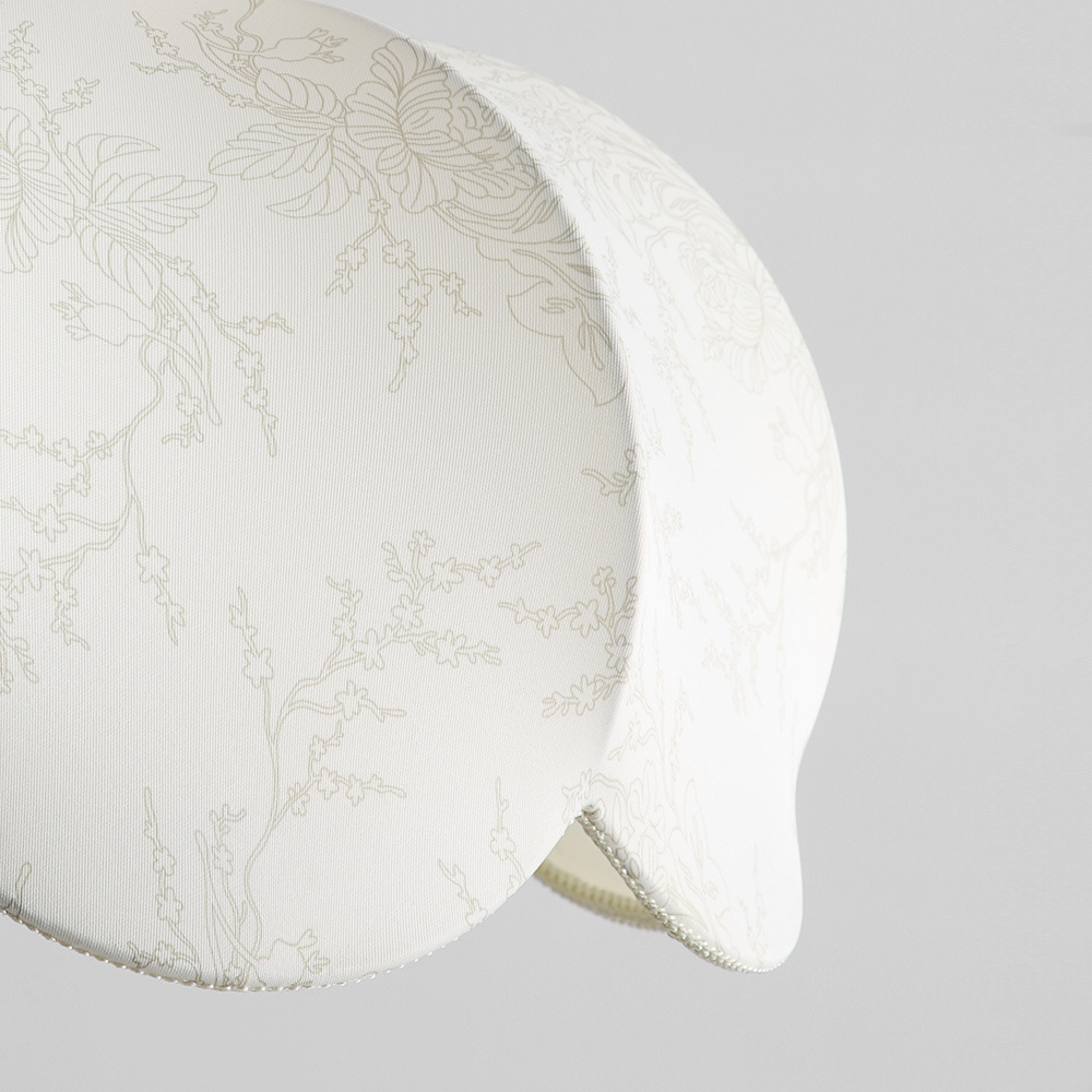 Lámpara del dormitorio de estilo medieval francés lámpara de tela lámpara de comedor nueva lámpara de estudio de estilo chino Nanyang lámpara de dormitorio 222L