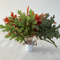 磨毛布把束大象葉 婚禮堂裝飾T台布置仿真綠植葉子居家裝飾假花