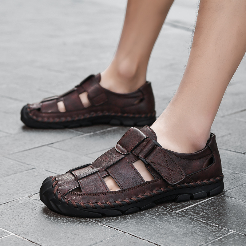 2025 Cross-Border Hot-Selling Large-Size New Trendy Driving Personalized Outdoor Men's Slippers Summer Sandals_voghion.com