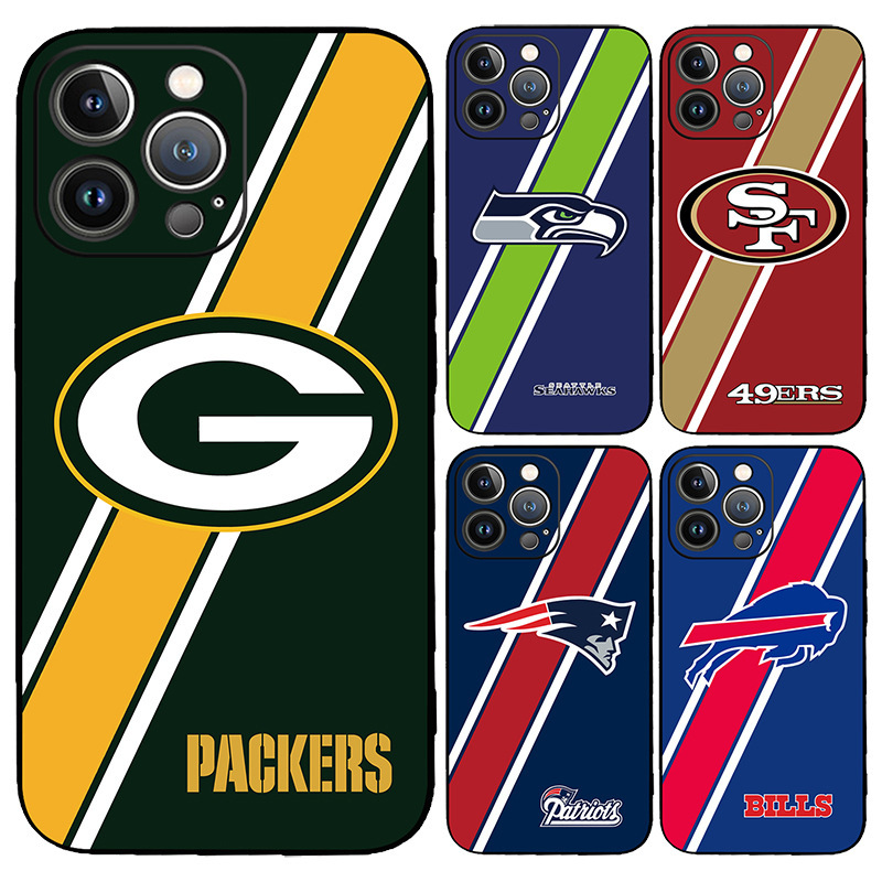 Suitable for Apple 17 Mobile Phone Case 13Nfl Team Iphone15Promax Football 49Ers 14 Raiders Tpu
