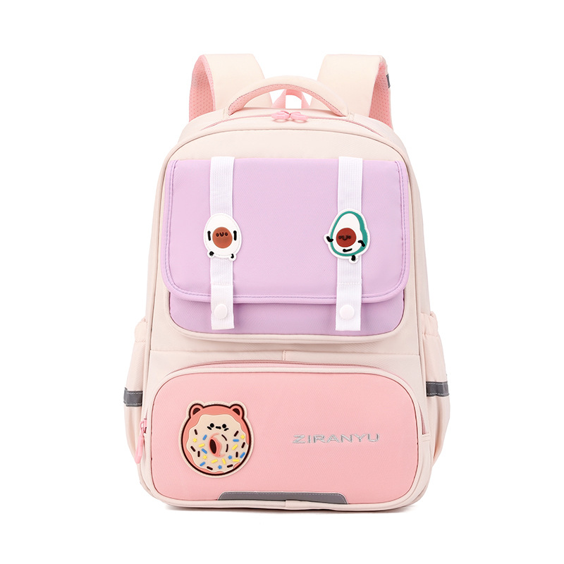 Mochila de pescado natural para niños 1 - 3 grados para reducir la carga, mochila escolar ligera de gran capacidad para niños de primer grado