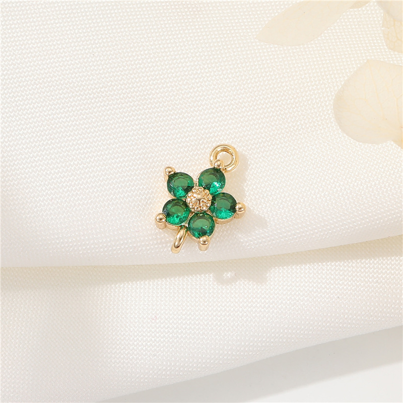 3g Weight Pendant Jewelry Making Type DIY Jewelry Accessories Classification 1 Piece Quantity Copper Material Flower Pattern Plating Design Simple Style, Classic Style Style 1 Piece Copper Flower Pendant 5