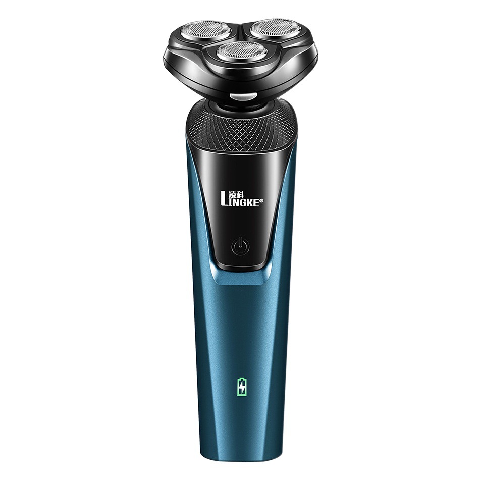 Lingke 8806 tres en uno traje de afeitadora para hombres cuchillo de barba eléctrico lavable USB recargable