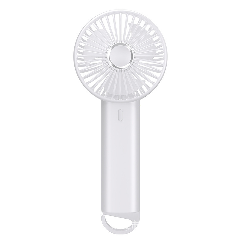 クロスボーダー透明カラビナハンドヘルドファン USB 充電屋外旅行ポータブル強風デスクトップバッグファン|undefined