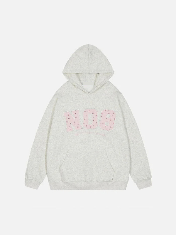 Aelfric Eden Oversized N08 Graphic Hoodie Grey