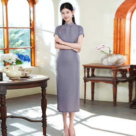 改良复古国风高级感旗袍2026新款气质高端简约日常可穿旗袍女批发