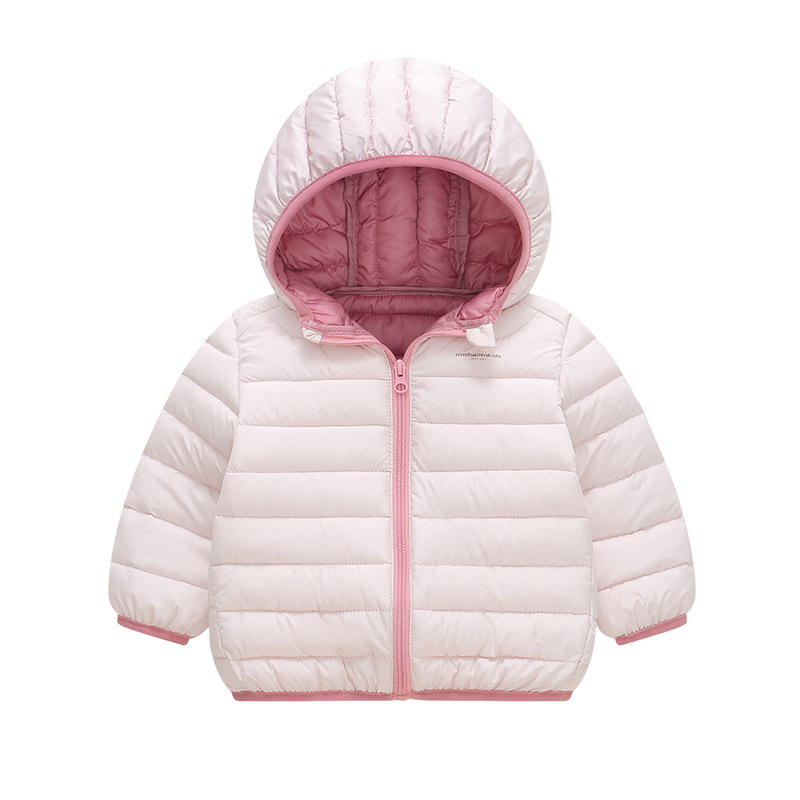 Ropa de algodón para niños transfronterizos nueva chaqueta de algodón de color sólido en primavera, otoño e invierno, dulces para niños y niñas, ropa de algodón encantadora y extranjera para niños