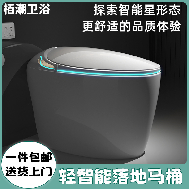 Fully automatic, integrated, egg-shaped smart toilet with no water pressure limitations, providing instant hot water; suitable for hotels and home bathrooms