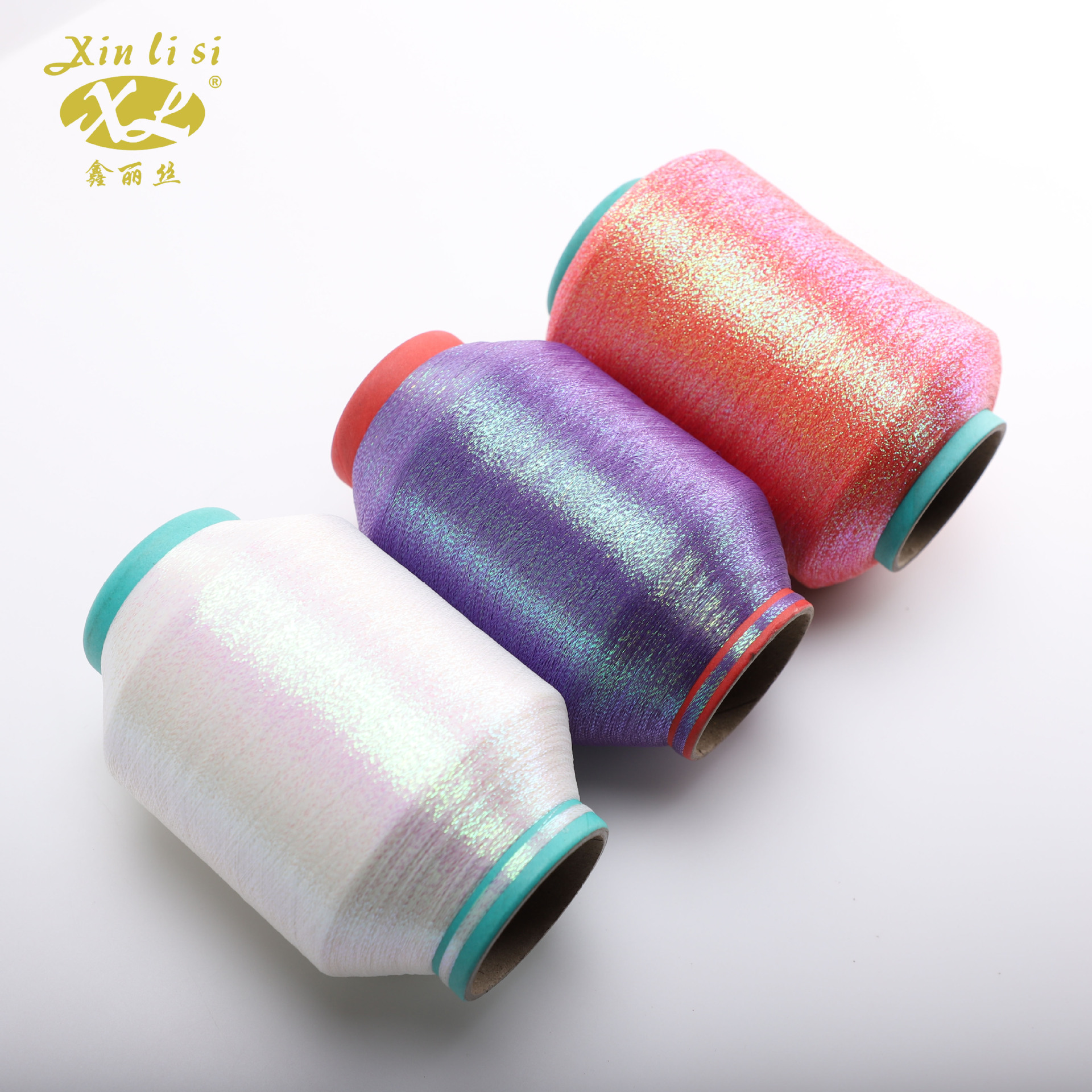 공장 직접 공급 75D 단일 팩 다채로운 MH 유형 금 및 실버 와이어 금속 와이어 플랫 튜브 불규칙한 무게