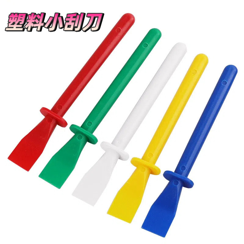 New Plastic Color Mixing Scraper Handmade DIY Elastic Scraper Pottery Oil Mud Oil Painting Leather Leather Goods Glue Sheet