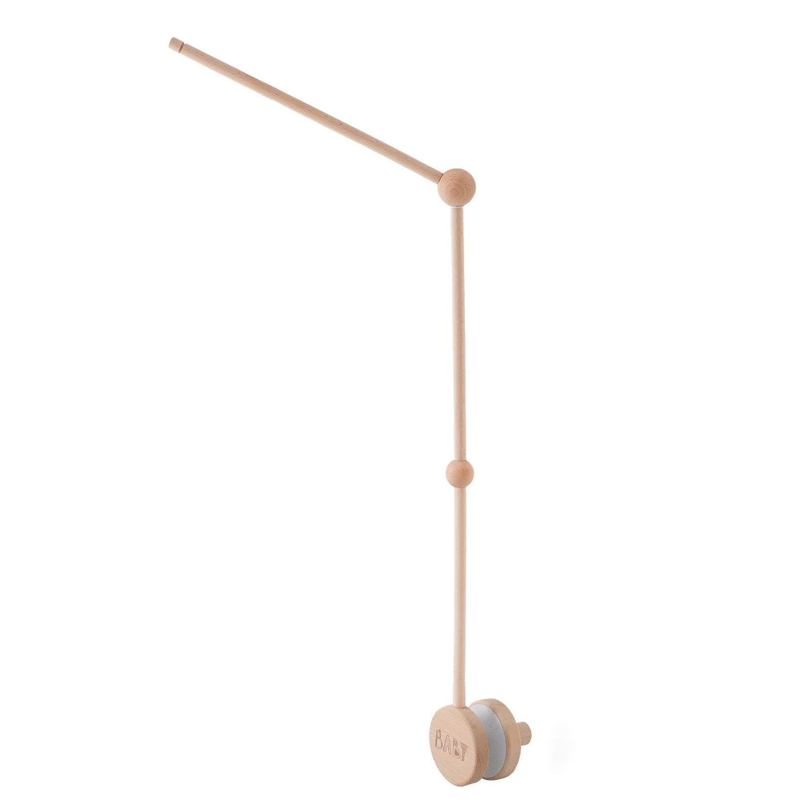 Amazon simple campana de cama para bebé soporte de madera mosquitera barra colgante accesorios de campana de cama recién nacido soporte de campana de cama calmante