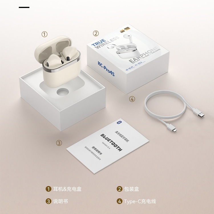 BearTek プライベートモデルレザーテクスチャーハーフインイヤー新しいワイヤレス Bluetooth ヘッドセット外国貿易ホットセール|undefined