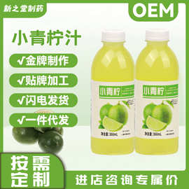 定制网红小青柠浓缩柠檬水解渴果味水果味饮料360ml整箱批发