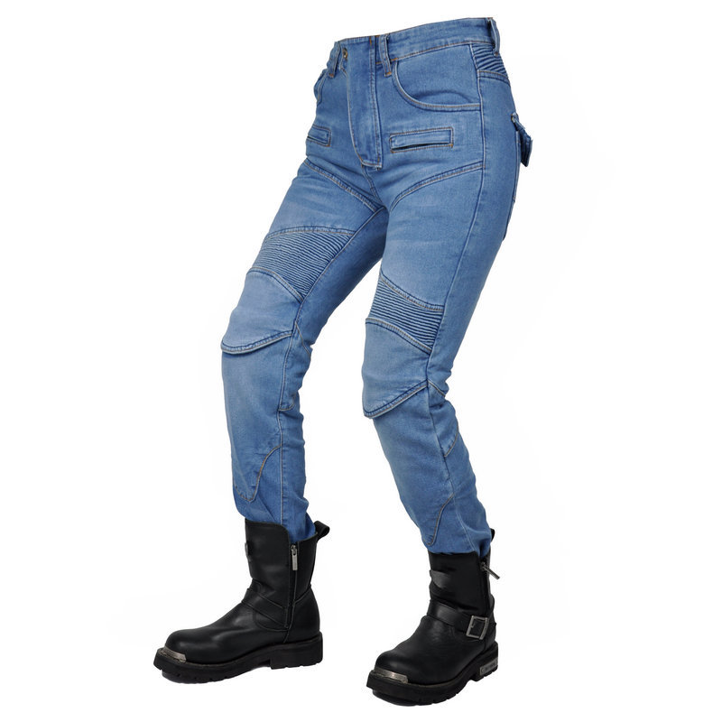 VOLERO de las mujeres SLIM-Fit pantalones vaqueros de la motocicleta pantalones casuales de la motocicleta off-road racing pantalones anti-caída