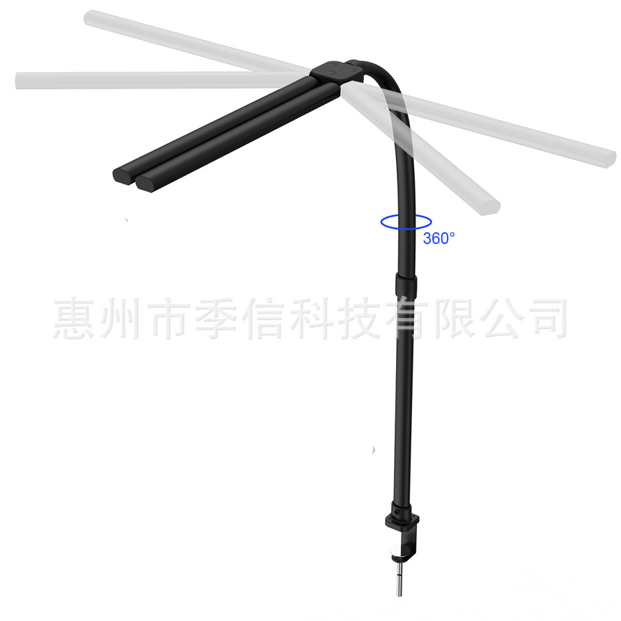 工程台灯 LED高亮夹子台灯阅读学习夹子灯24W书桌办公卧室工作灯