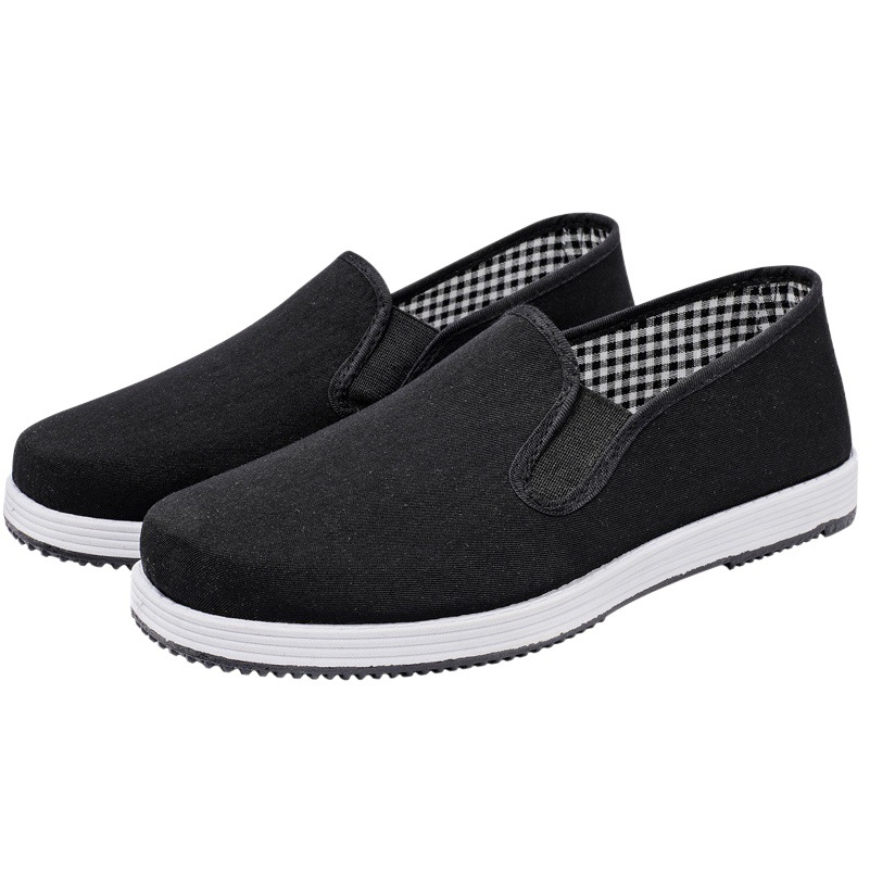Al por mayor viejos zapatos de tela de Beijing hombres y mujeres de múltiples capas inferiores primavera y otoño transpirable casual ligero conducción suave inferior slip-on mocasines