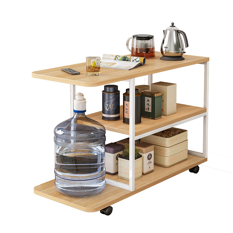 Mesa auxiliar sofá gabinete lateral sala de estar mesa auxiliar sofá móvil moderno minimalista lado té gabinete hogar hierro mesa cuadrada