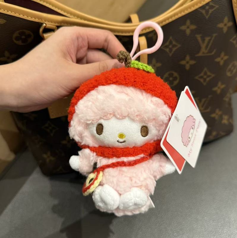 本物のピアノ子羊コアラセット高価値バッグペンダントキーホルダーかわいいぬいぐるみペンダント|undefined