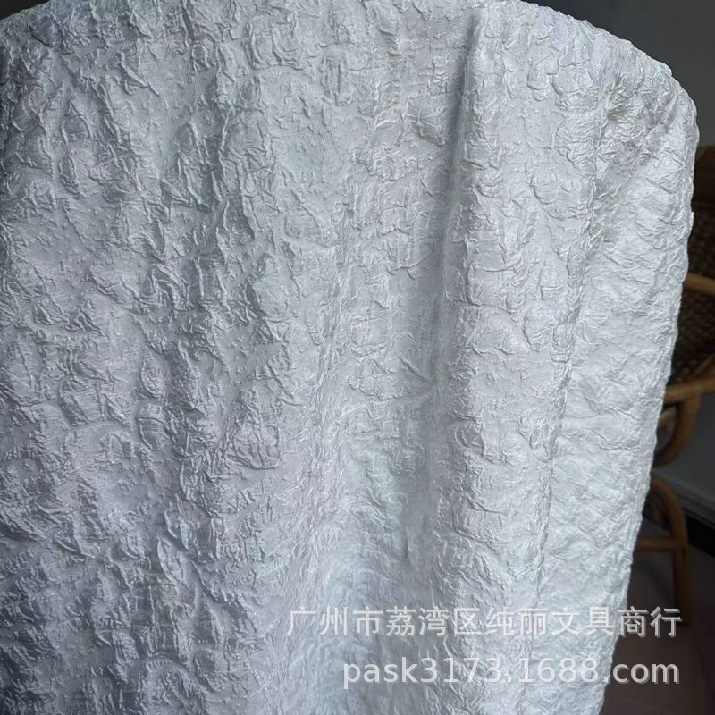 Idou Support Fan DIY Rock Cloth Texture Cloth Stereo Relief Creative Pleated Cloth Jacquard Stretch Cloth