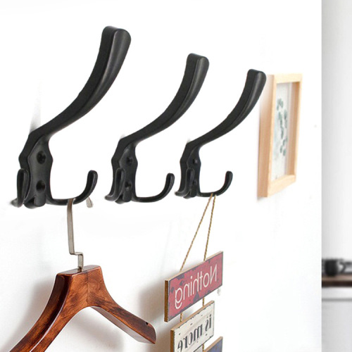 Cross-border metal hanger triangular clothes bathroom wardrobe door wall-mounted wall-mounted hook wholesale