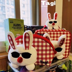 Tagi タピラビット かわいい トイレタリー トラベル 大容量 ラブデニム ポータブル メイクアップ ストレージ シェルバッグ