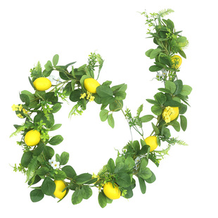 New Simulated Lemon Rattan Table Decoration Props, Simulated Green Plants, Decoration Supplies, Home Decoration Pendants