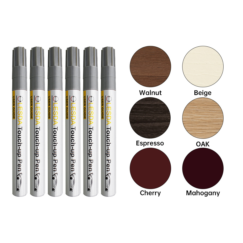 Cross-Border Spot Wood Furniture Floor Touch-Up Pen Paint Pen Touch up Export Scratch Repair Renovation Touch-Up Color