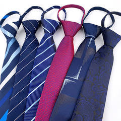 20237cm Korean style business wedding zipper tie easy to pull tie