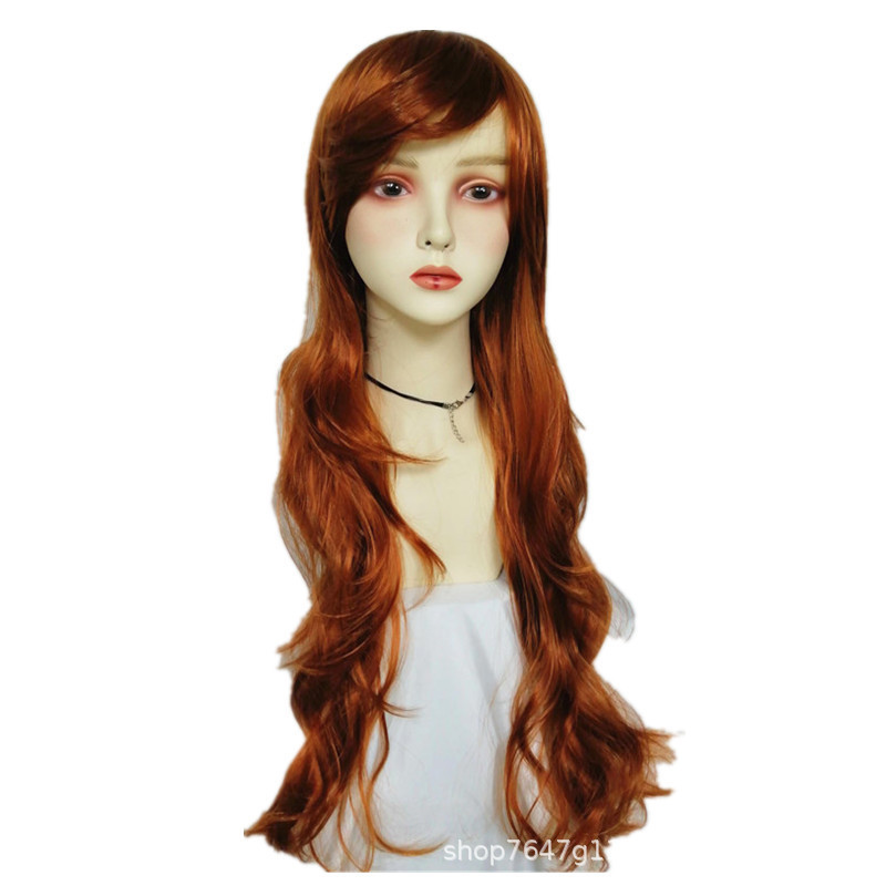 Cross-Border New Movie Little Mermaid Cos Wig Ariel Same Style Halloween Party Brown Wig Cross-Border New Movie Little Mermaid Cos Wig Ariel Same Style Halloween Party Brown Wig