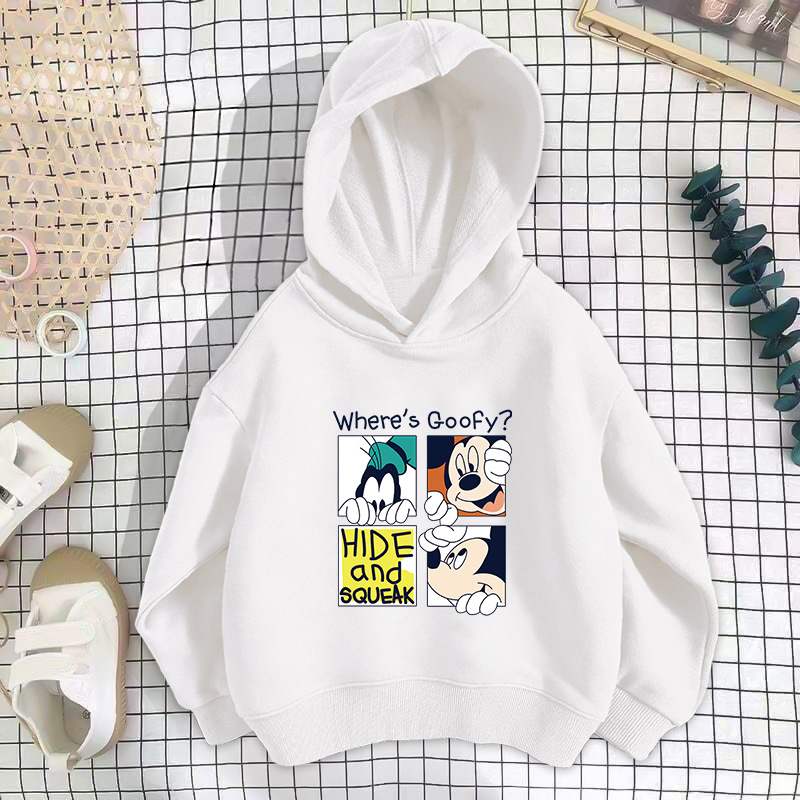 White square mouse sweatshirt thin section
