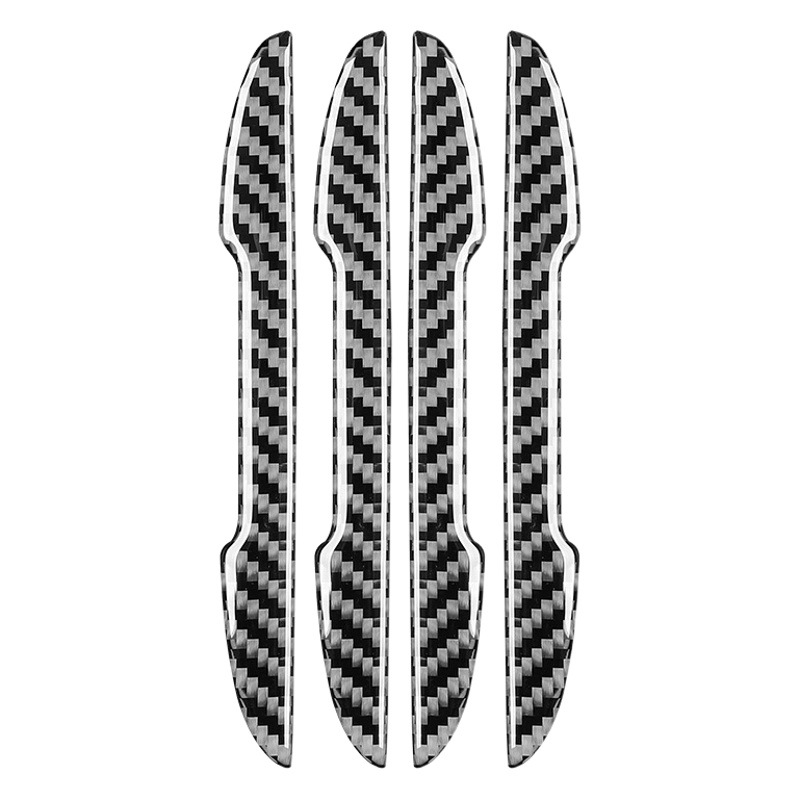 Tira de parachoques de la puerta del coche Universal de fibra de carbono de apertura de la puerta tira adhesiva anti-arañazos pegatinas de parachoques de la puerta del coche