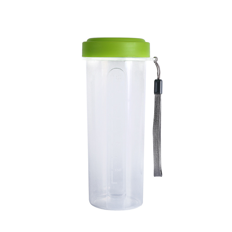 Deportes batido proteína polvo batido taza portátil estudiante de plástico 600ML taza de agua de una sola pieza regalo de entrega