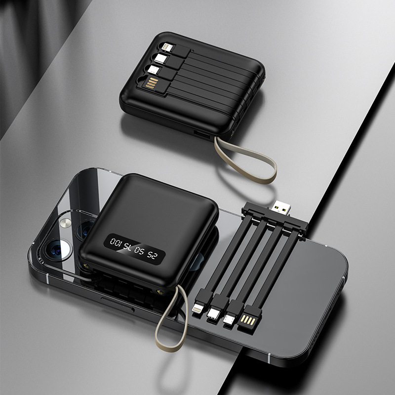 卸売ミニ自己完結型ラインパワーバンク大容量 20000 mAh クロスボーダーモバイルパワーギフトプリントロゴ|undefined