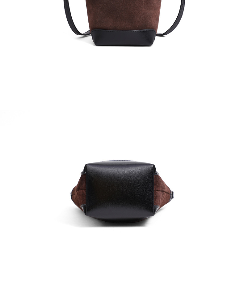 Túi bucket nữ đeo chéo kiểu mới mùa hè, chất liệu nhẹ, phong cách thời trang cao cấp — nâu chi tiết 19