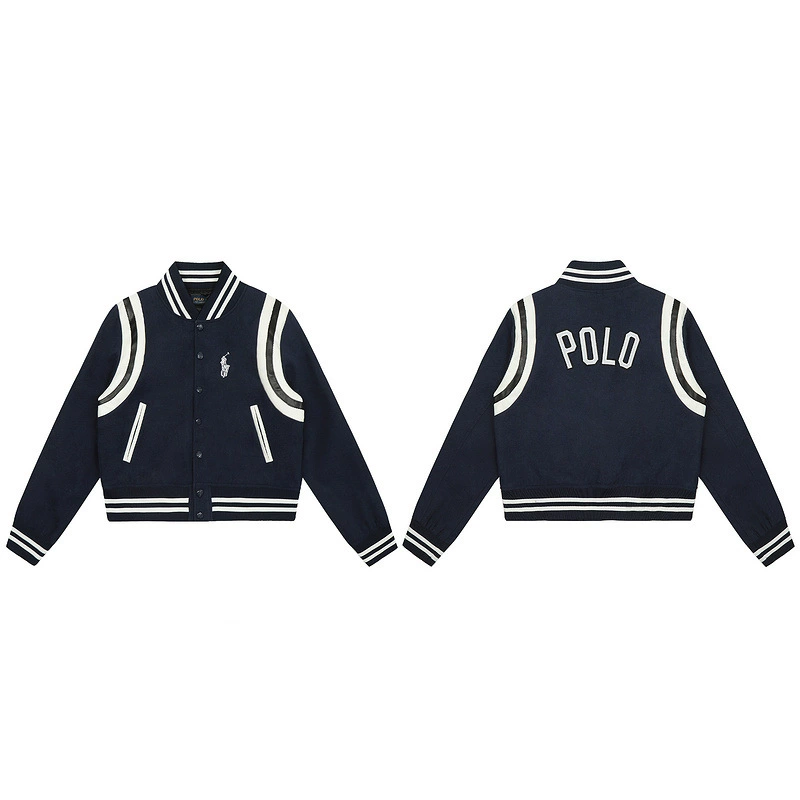 Весенне-осенний универсальный повседневный кардиган в консервативном стиле RL, модная куртка с воротником-стойкой в стиле ретро, мужская и женская куртка