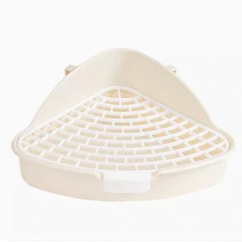 (Complimentary Shipping) Small Pet-Specific Toilet, Non-Clogging Triangular Toilet, Mini Urinal for Small Animals, Hamster, Rabbit, Guinea Pig Litter Box