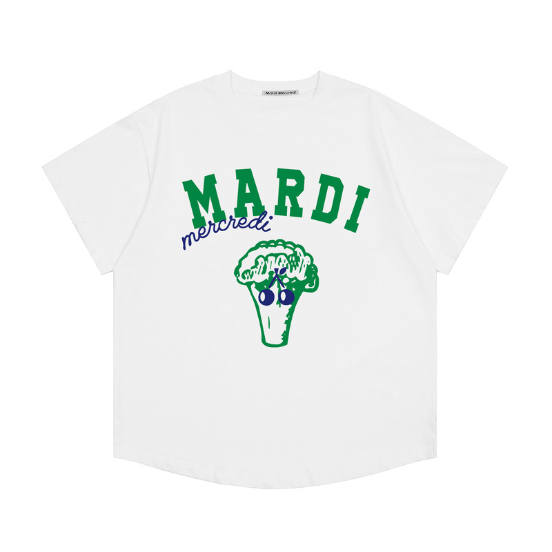 韓国マルディトレンディな半袖フラワープリントゴールドハイシルバー夏ラウンドネック純綿ルーズTシャツトップトレンディ|undefined